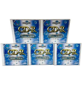 ■希少■ maxell マクセル 74分 650MB CD-R74S 型番:CD-R74S.A1P 5枚セット