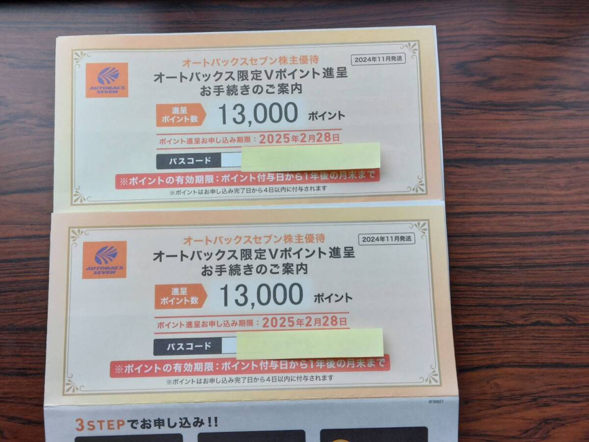 オートバックス 株主優待券 10000円分 オートバックス 株主優待券