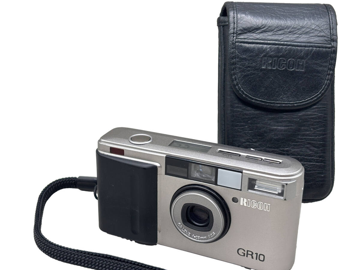 液晶OK】 RICOH リコー GR10 シルバー コンパクトフィルムカメラ