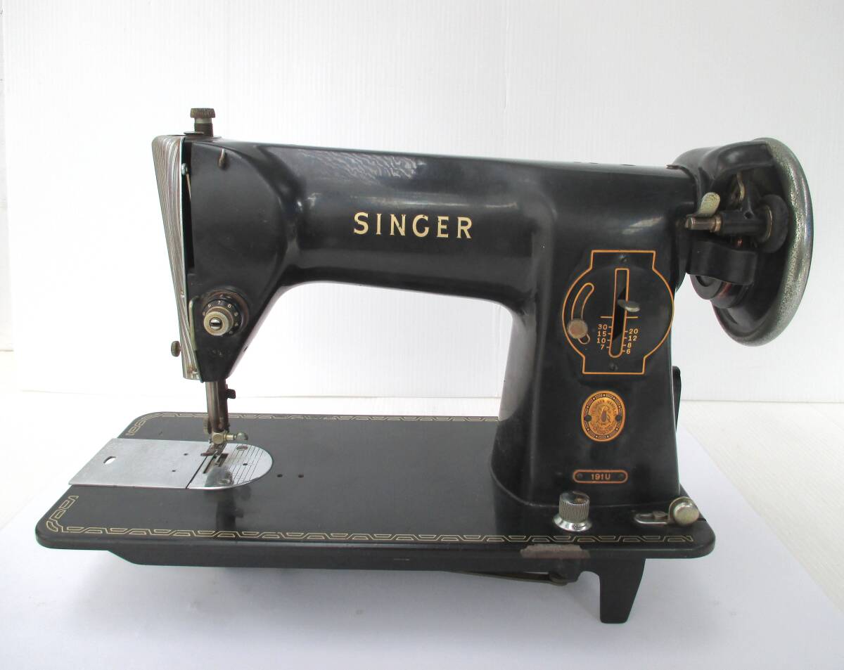 SINGER製 足踏みミシン 191U 通電○ レトロSINGER 191U シンガー