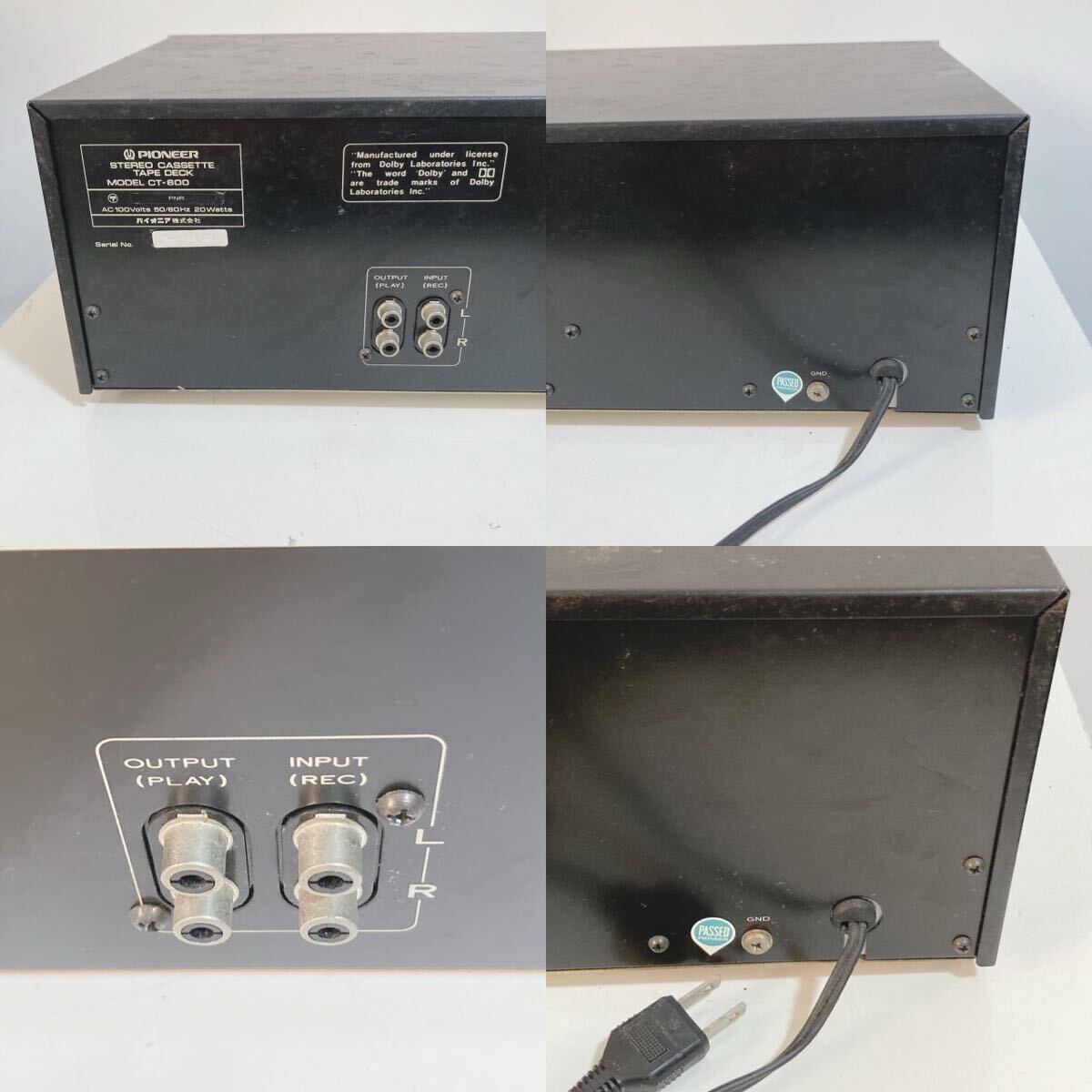 PIONEER パイオニア CT-600 カセットデッキ オーディオ機器 ステレオ