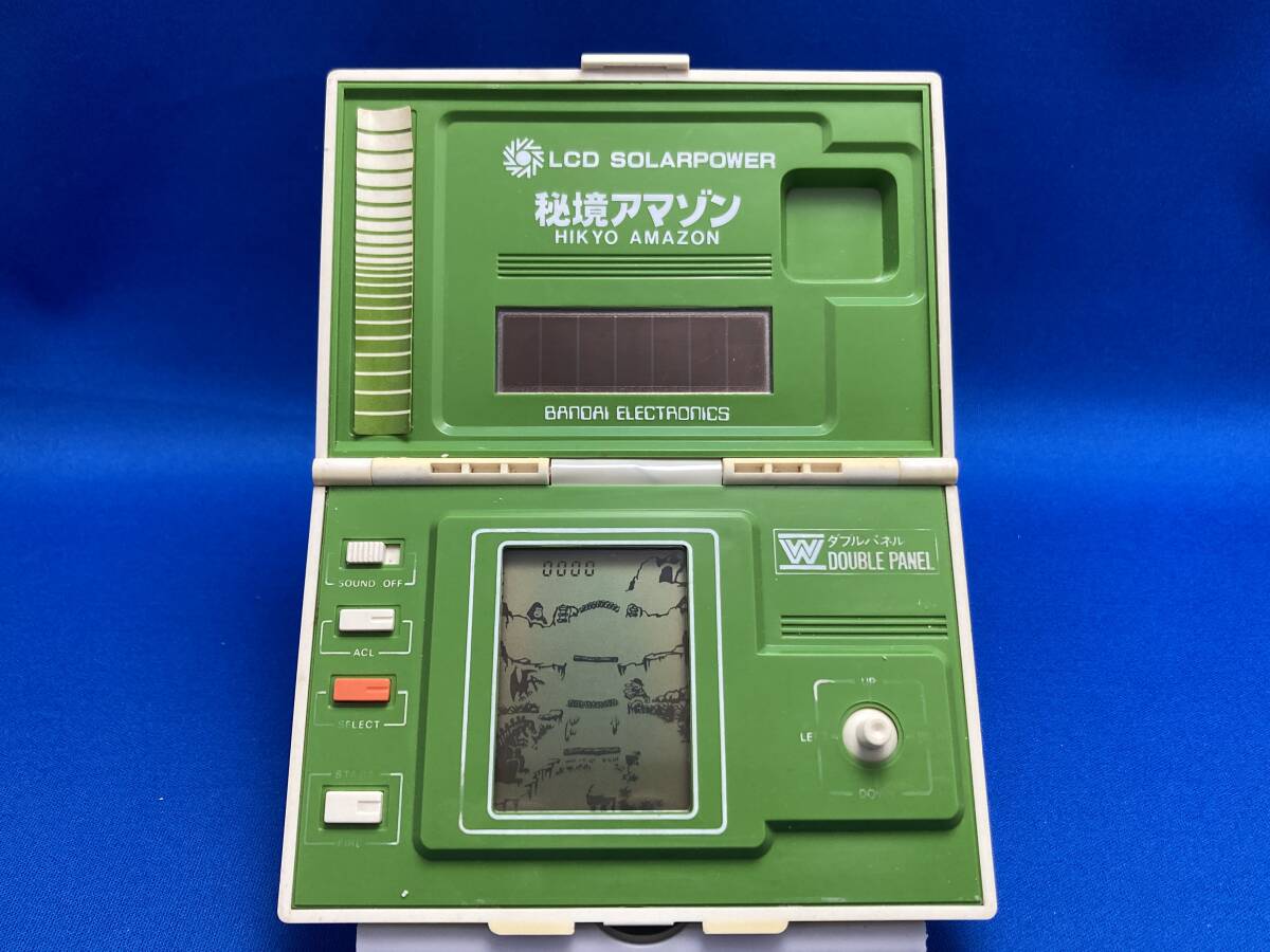 動作メンテ品】LSIゲーム 秘境アマゾン ゲームウォッチ LCDソーラー