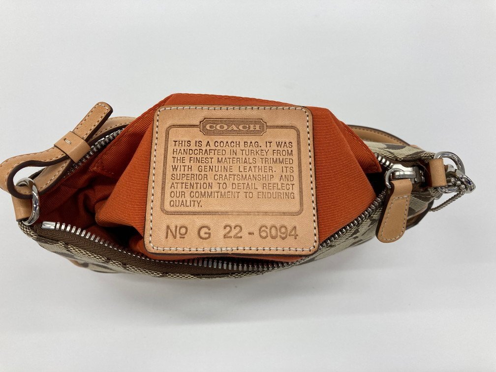 COACH コーチ シグネチャー ワンショルダーバッグ G22-6094 箱付き