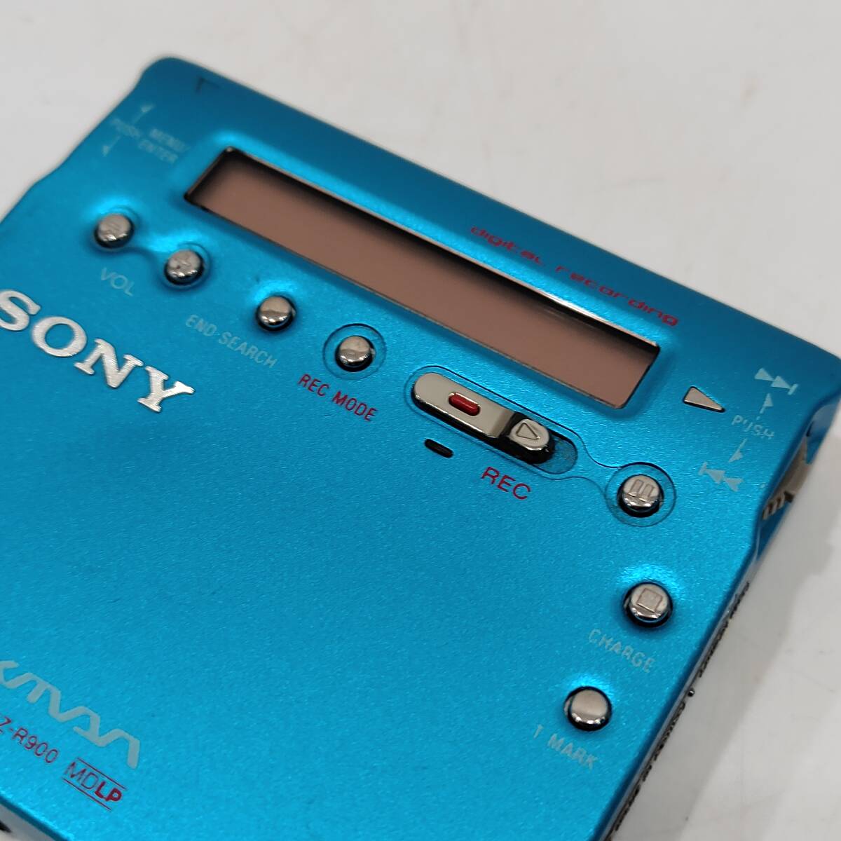 ○ソニー MZ-R900 MDウォークマン SONY ブルー ポータブル レコーダー