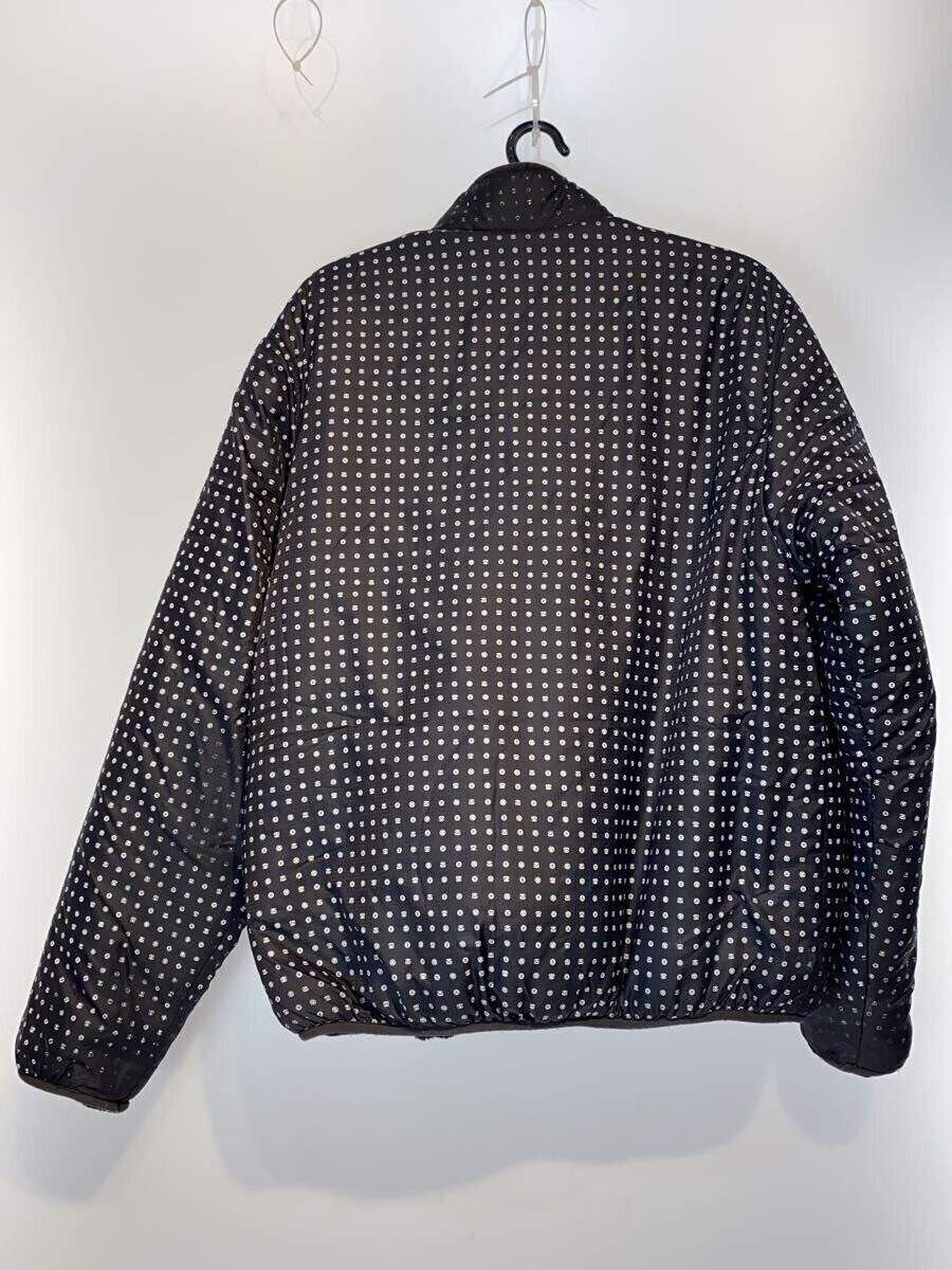 STUSSY◇リバーシブルナイロンジャケット/ボアフリース/ナイロン/BLK 
