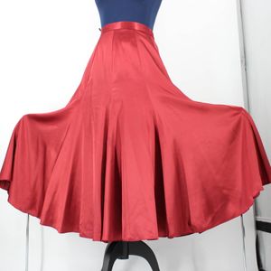 『送料無料』【美品 日本製社交ダンス衣装】スカート Mode ハチロー Mサイズ 赤 レッド