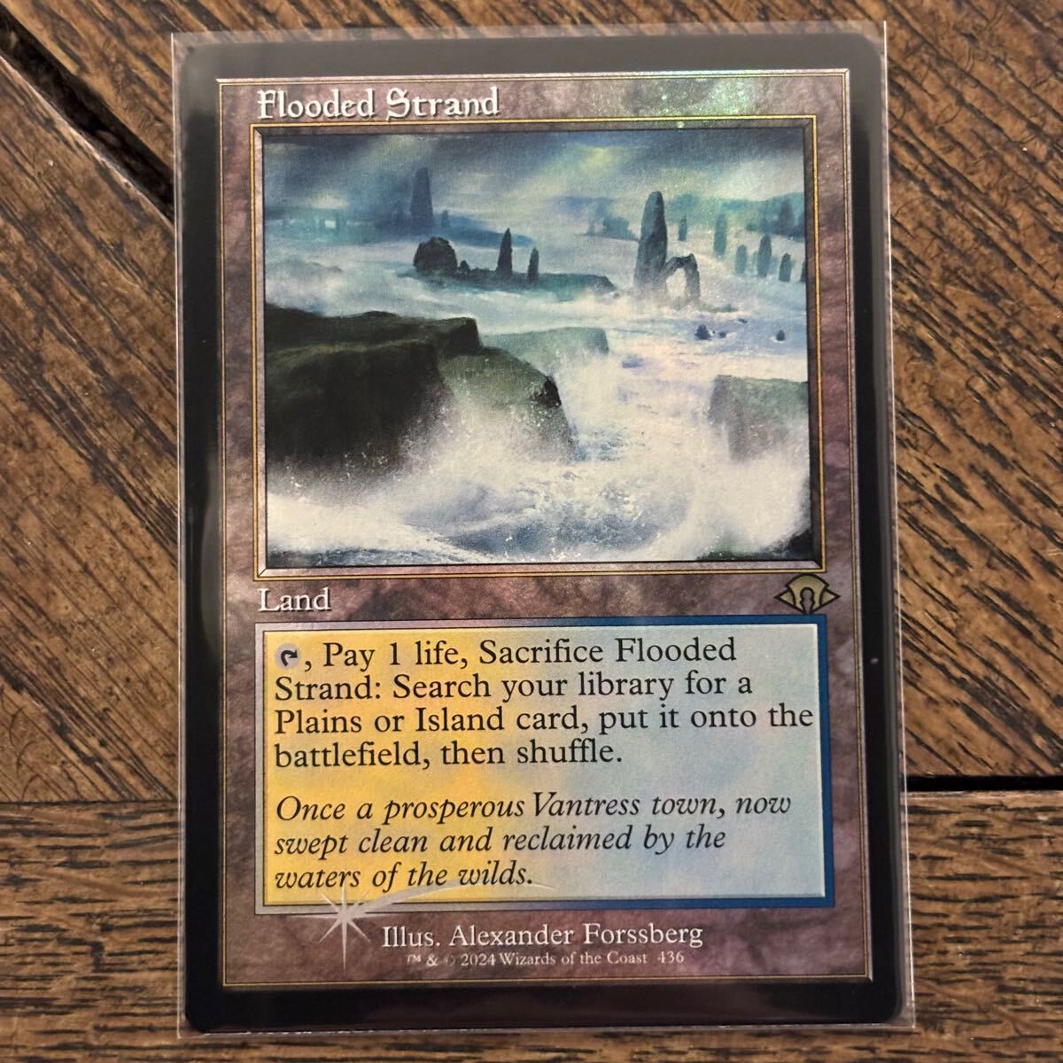 溢れかえる岸辺 MTG専門店 Foil《溢れかえる岸辺⁄Flooded Strand》[MH3