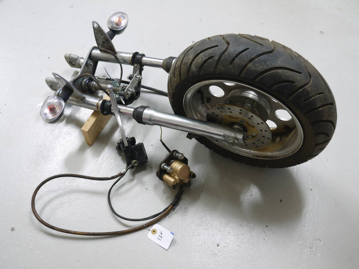 Honda モンキー Z50J 実働車取り外し 10インチホイール フロント 