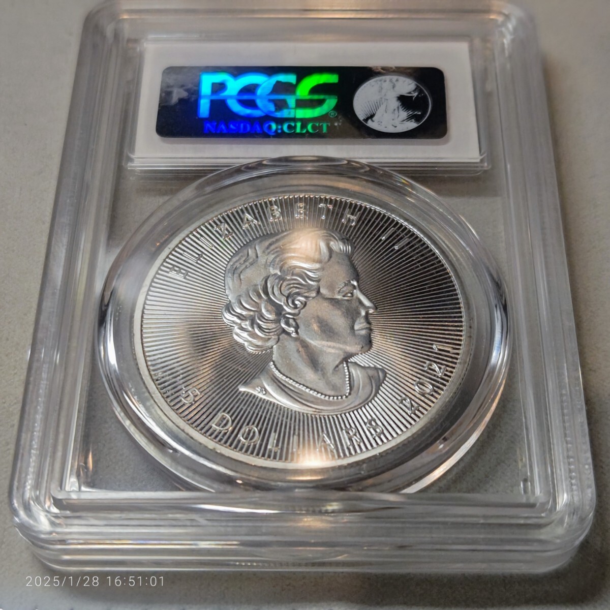 1オンス 2021年 メイプルリーフ銀貨 カナダ 5ドル 銀貨 カナダ