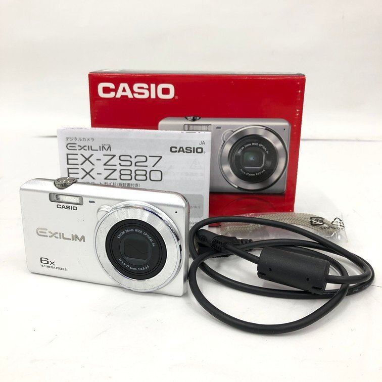 CASIO カシオ デジタルカメラ 本体 EX-ZS27 付属品、箱付き 通電〇