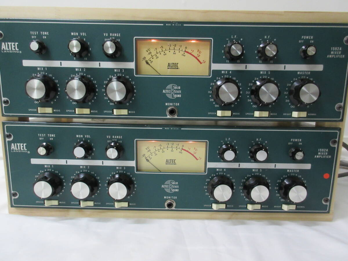 ALTEC アルテック 1592A ミキサーアンプ 2台 - ALTEC 1592A