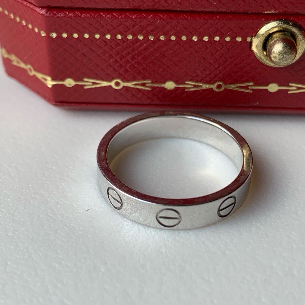9号　Cartier カルティエ ミニラブリング　 指輪 WG ホワイトゴールド　LOVE RING SMALL MODELLOVE スモールモデル_1