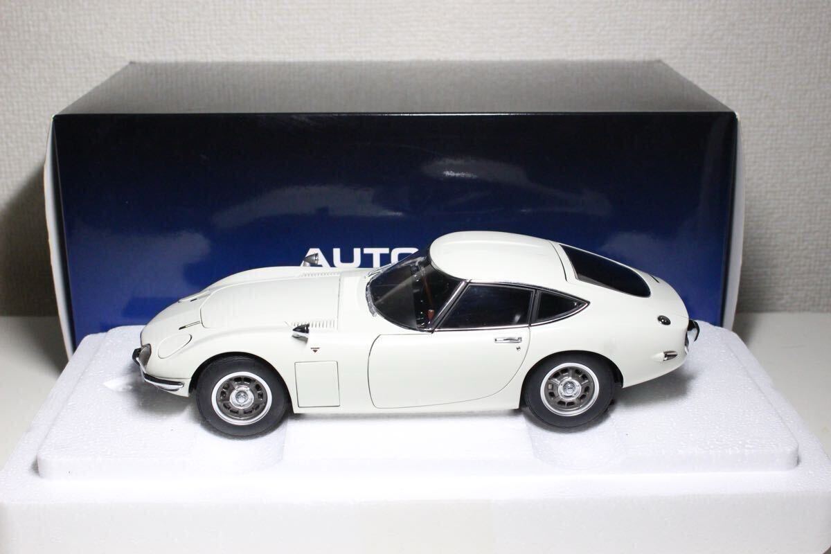 ミニカー 1/18 オートアート トヨタ2000GT ホワイト 78753 ジャンク