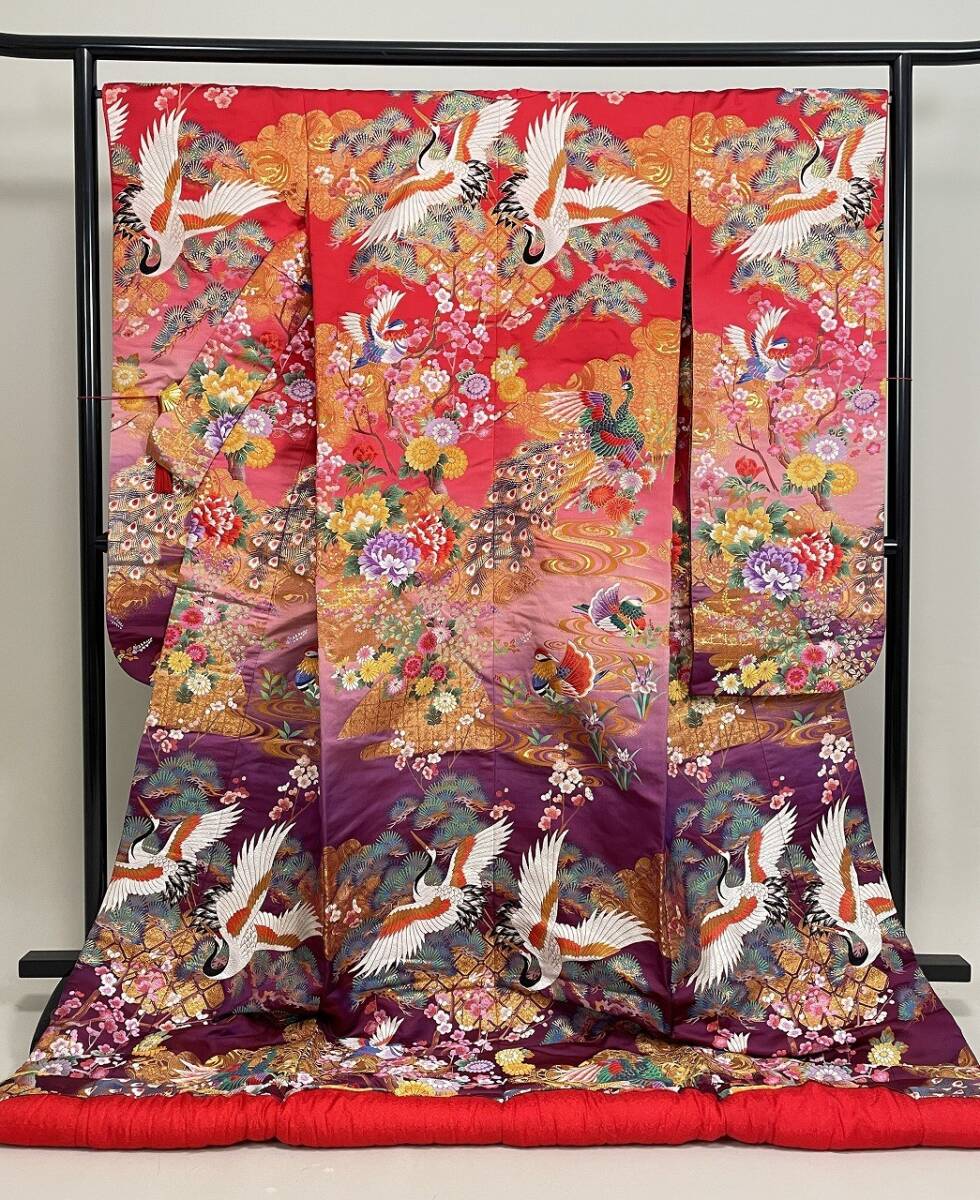 IROHA◆色打掛◆【ta6029】和装 婚礼 結婚式【唐織】金糸【中古】
