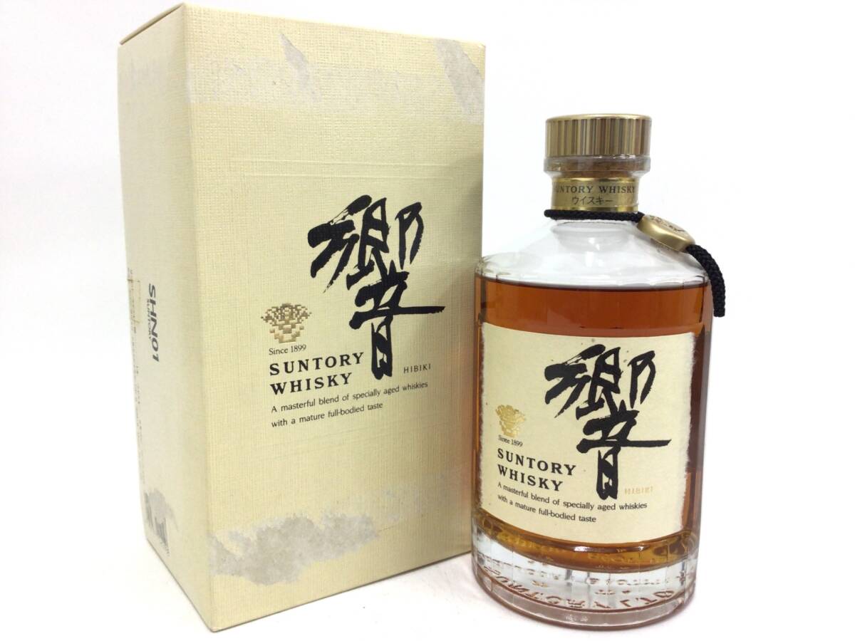 サントリー 響 750ml 43% 未開栓 金キャップ 裏ゴールドラベル 箱付