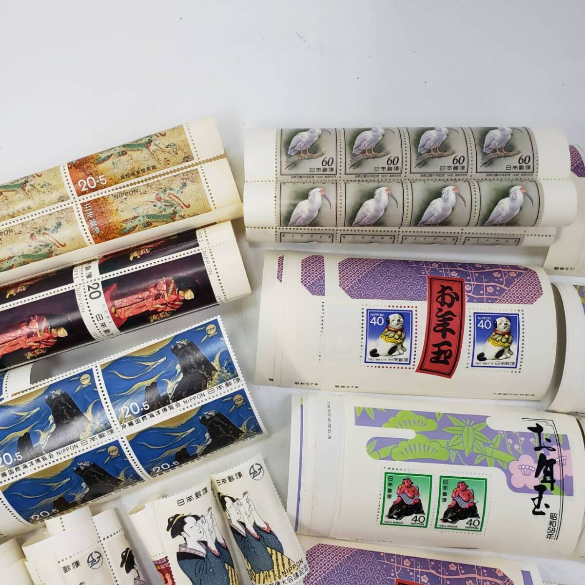x/x/x/M024-530/ 切手大量まとめ 20円×約50枚 30円×約150枚 40円×約110