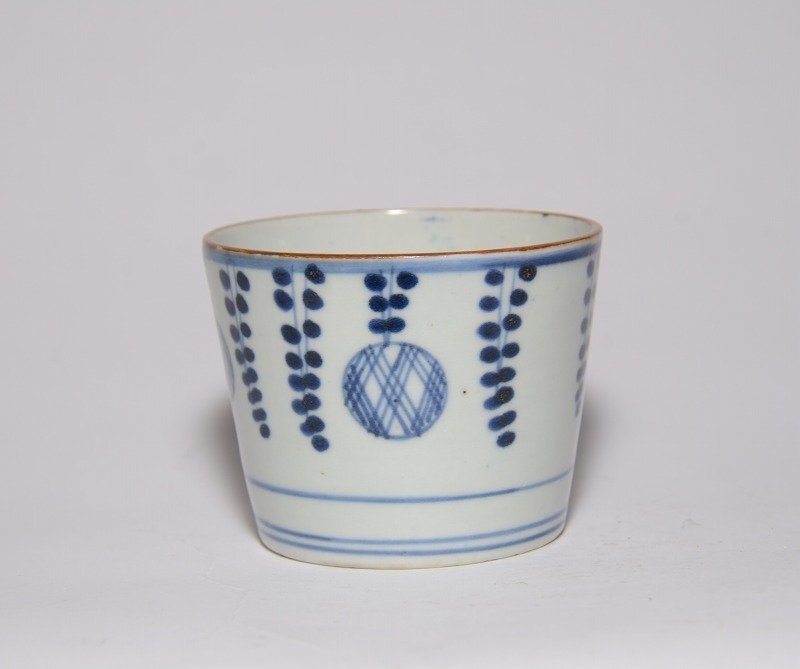 古伊万里藤丸文蕎麦猪口 - 古伊万里 蕎麦猪口 江戸中期～後期 買取参考