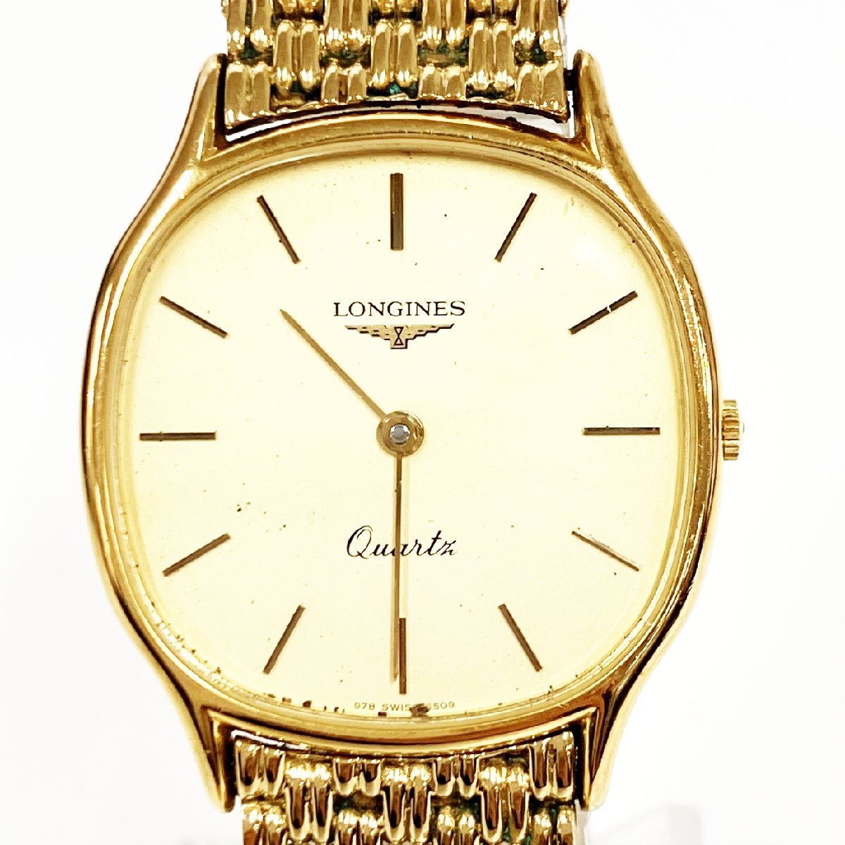 1円スタート】【訳あり品】LONGINES ロンジン GP ゴールド文字盤 