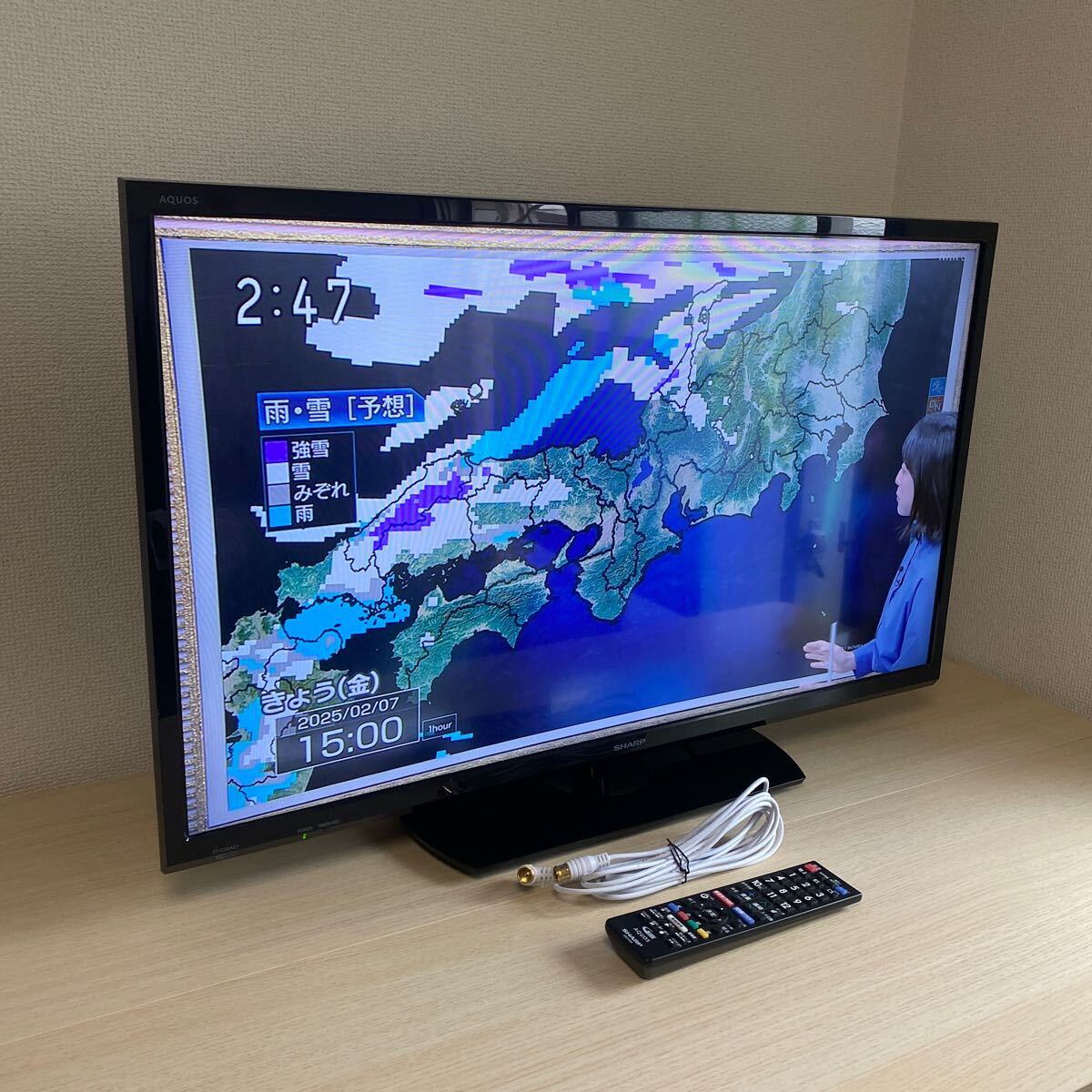 SHARP AQUOS 液晶テレビ 32型 2T-C32AE1 動作確認済 リモコン B-CAS