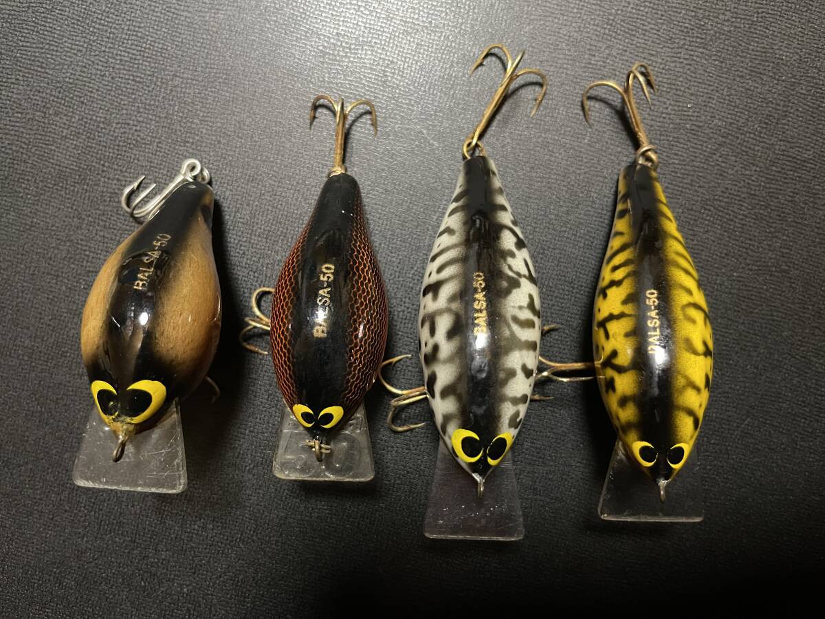 オールド オリジナル バルサ50 クランク 1st 2nd バスコ ザウルス セット_3