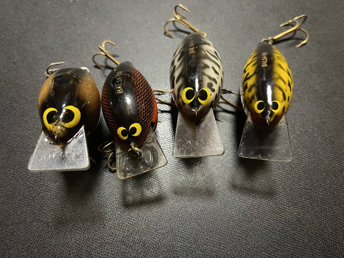 オールド オリジナル バルサ50 クランク 1st 2nd バスコ ザウルス セット_4