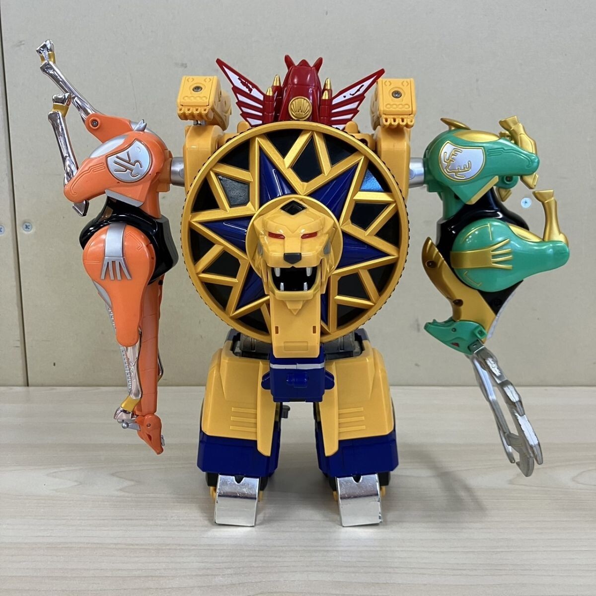 T440-T21-1121 BANDAI バンダイ 忍風戦隊ハリケンジャー DX旋風神ハリケンレオン 天雷旋風神 玩具 おもちゃ(戦隊シリーズ ...