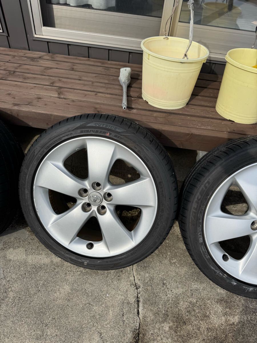 ZVW30 トヨタ純正　17インチ　 PCD100 7j 50 タイヤ　215/45r17 2023年_4