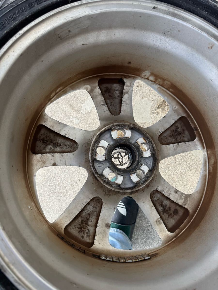 ZVW30 トヨタ純正　17インチ　 PCD100 7j 50 タイヤ　215/45r17 2023年_8