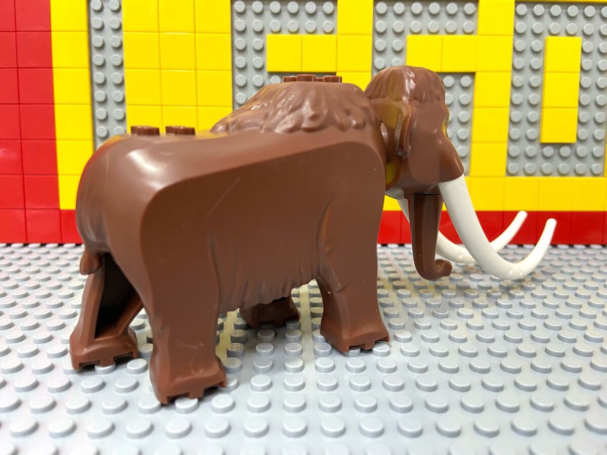 ☆マンモス☆ レゴ　動物ミニフィグ　マンモス　正規品　人形　シティ　60195　南極　北極探検　D31103_2