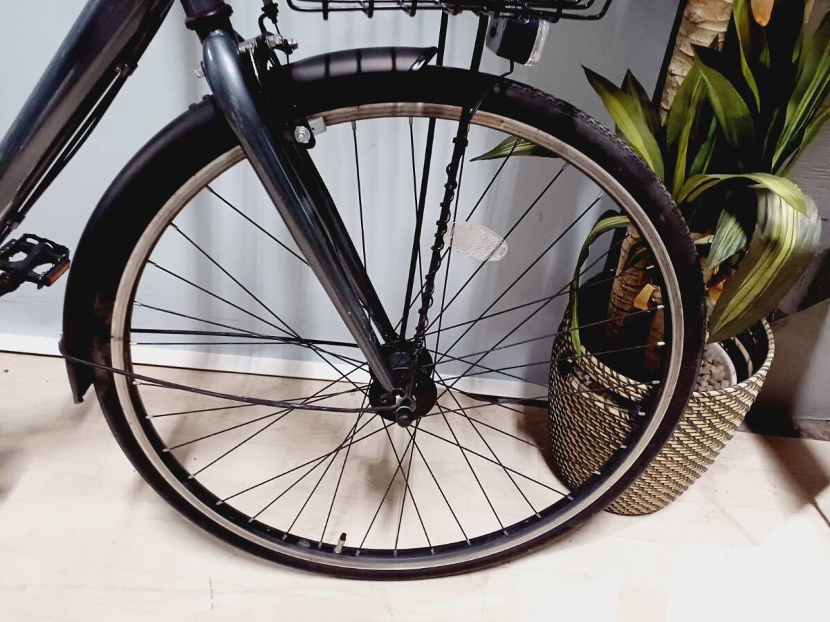 17118-03★美品★STITTO/スティット カゴ付き クロスバイク 27インチ 自転車 通勤/通学★_5