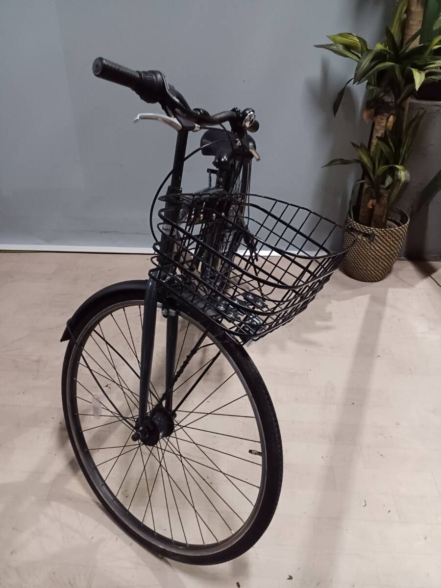 17118-03★美品★STITTO/スティット カゴ付き クロスバイク 27インチ 自転車 通勤/通学★_9