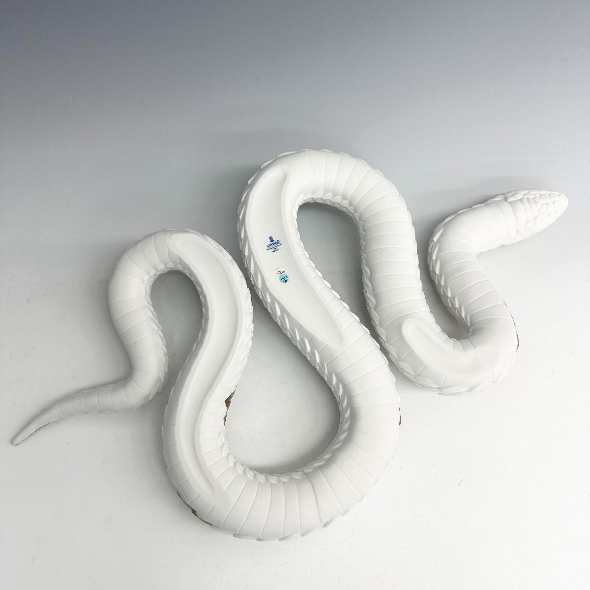 N リヤドロ LLADRO 大型 ヘビ Snake フィギュリン 置物 幅約62.0