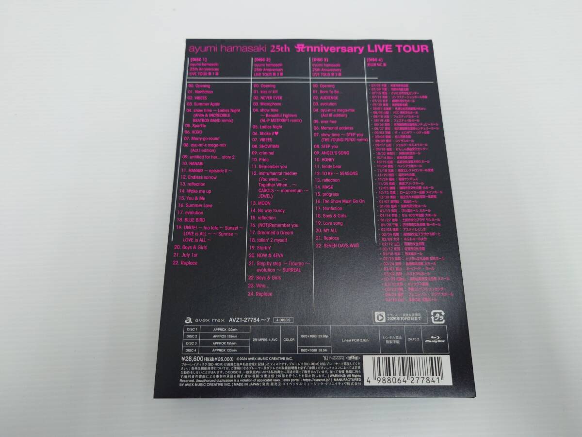 cd16)浜崎あゆみ ayumi hamasaki 25th Anniversary LIVE TOUR 4Blu-ray