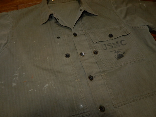 希少 WW2 40's USMC P-44 HBT JACKET ビンテージ オリジナル ( LEVIS 506XX 大戦 501XX 米軍 50s 60s ARMY モンキーパンツ P-41 US NAVY 0s_6