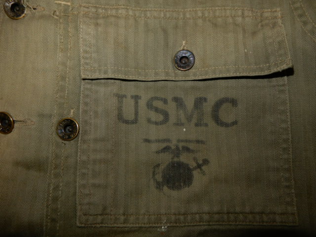 希少 WW2 40's USMC P-44 HBT JACKET ビンテージ オリジナル ( LEVIS 506XX 大戦 501XX 米軍 50s 60s ARMY モンキーパンツ P-41 US NAVY 0s_7