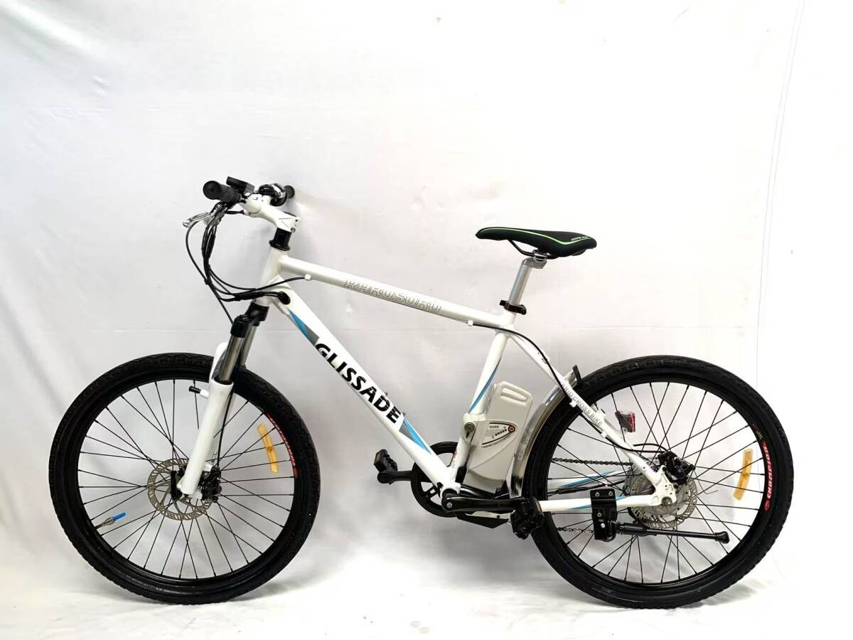 1円～ GLISSADE ディスクMTB 電動アシスト自転車 BIKE Panasonic 8.9Ah 長押し4点灯 SHIMANO 7速 26インチ 動作確認済ZJ 9211_2