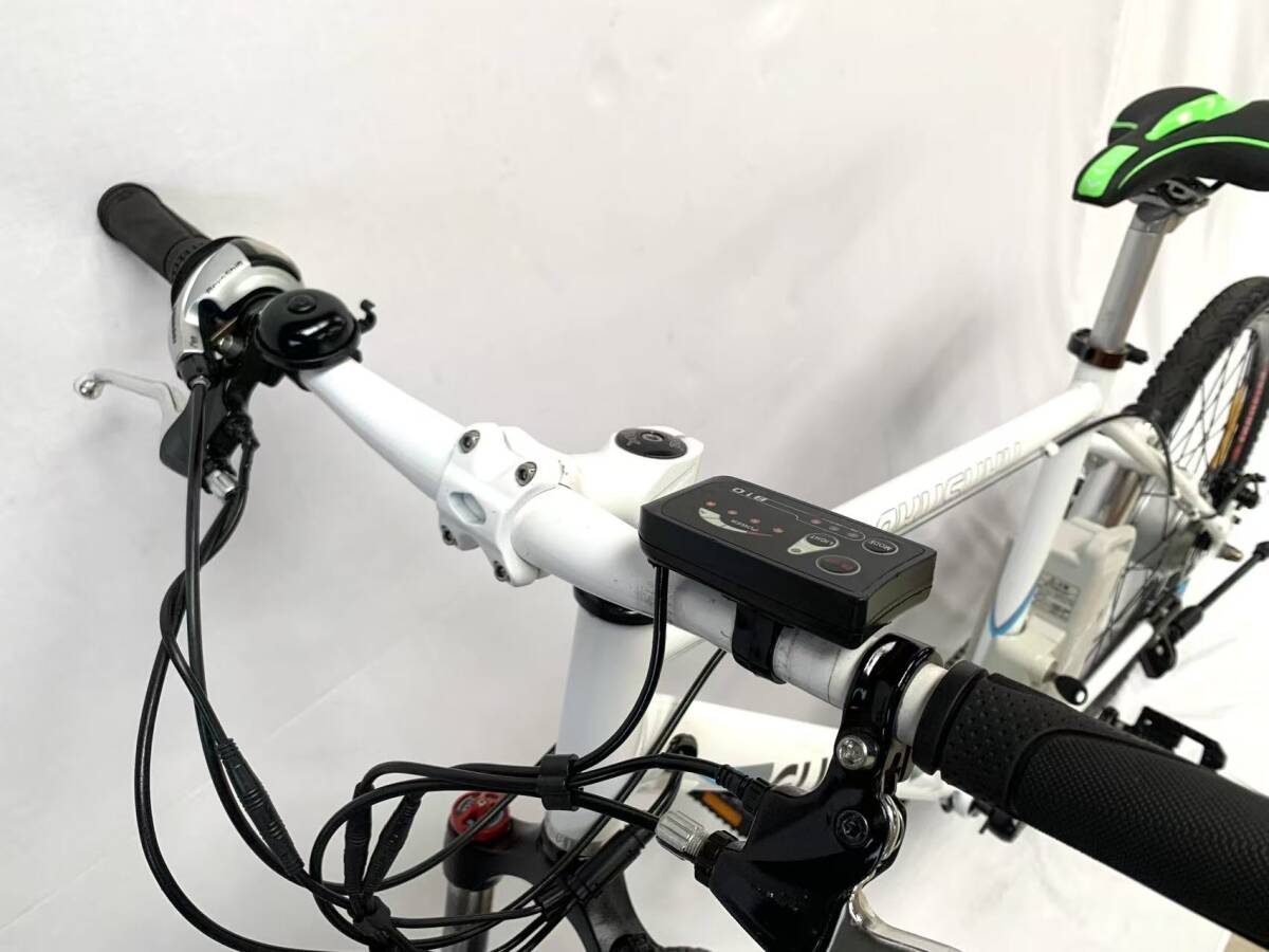 1円～ GLISSADE ディスクMTB 電動アシスト自転車 BIKE Panasonic 8.9Ah 長押し4点灯 SHIMANO 7速 26インチ 動作確認済ZJ 9211_3