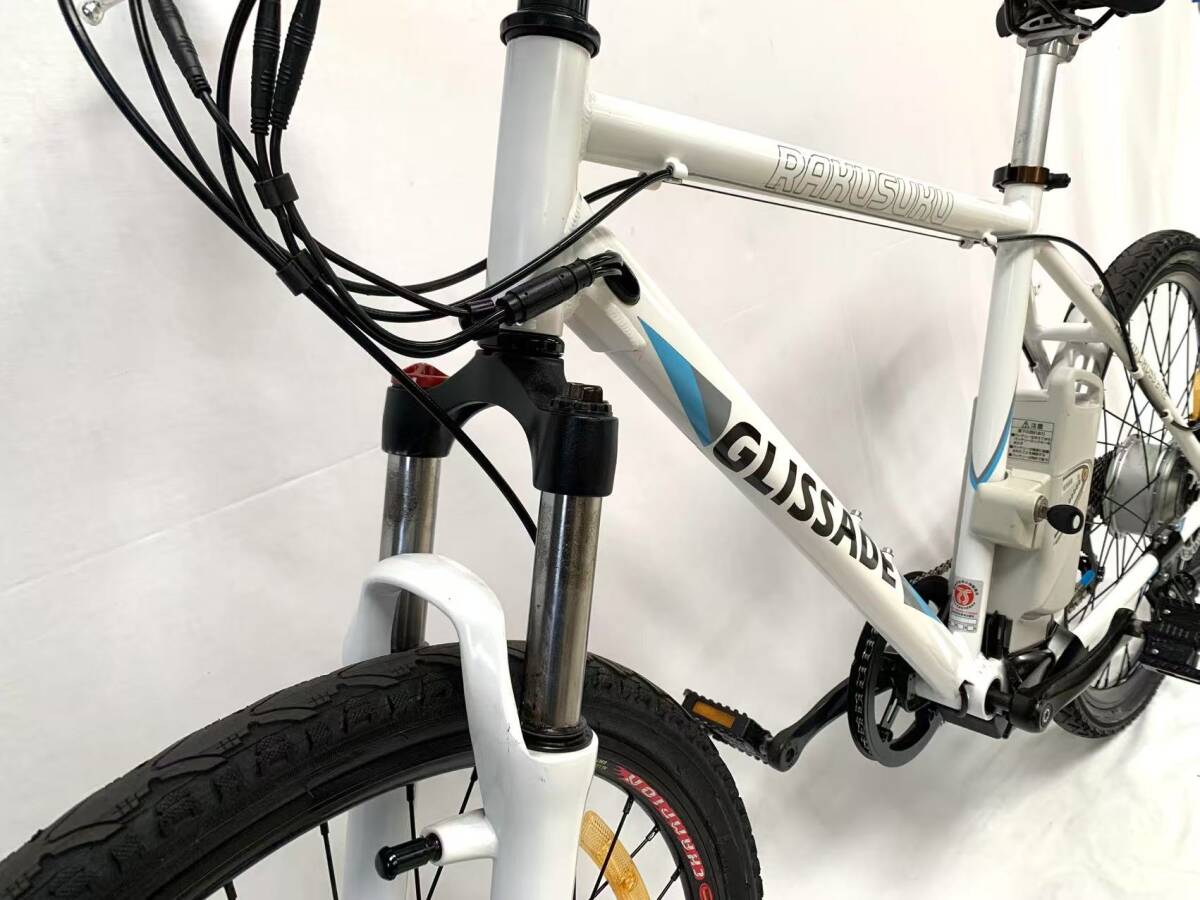 1円～ GLISSADE ディスクMTB 電動アシスト自転車 BIKE Panasonic 8.9Ah 長押し4点灯 SHIMANO 7速 26インチ 動作確認済ZJ 9211_6
