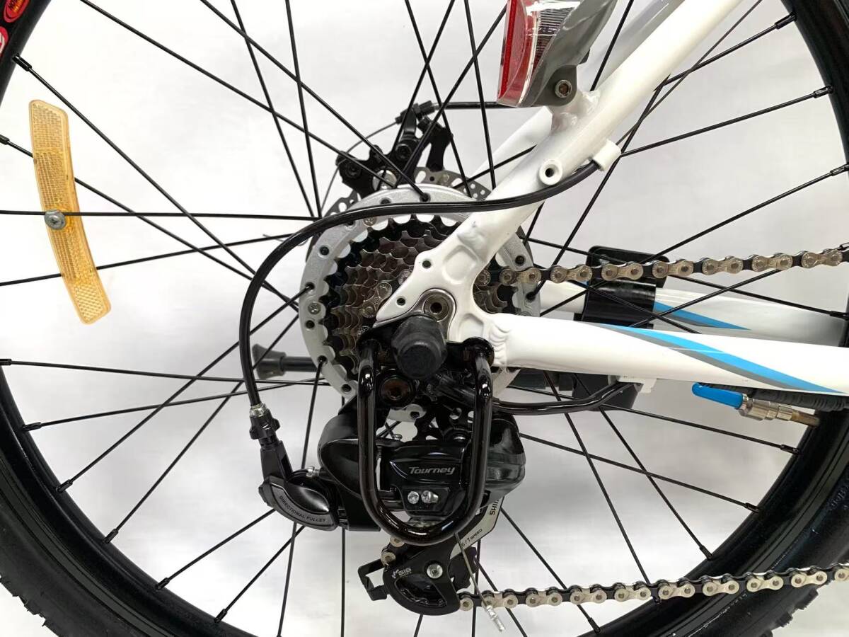 1円～ GLISSADE ディスクMTB 電動アシスト自転車 BIKE Panasonic 8.9Ah 長押し4点灯 SHIMANO 7速 26インチ 動作確認済ZJ 9211_7