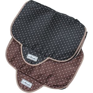 MARUTO(マルト) 2段式 水玉バスケットカバー 前用 ブラウン D-2FMT1980 自転車