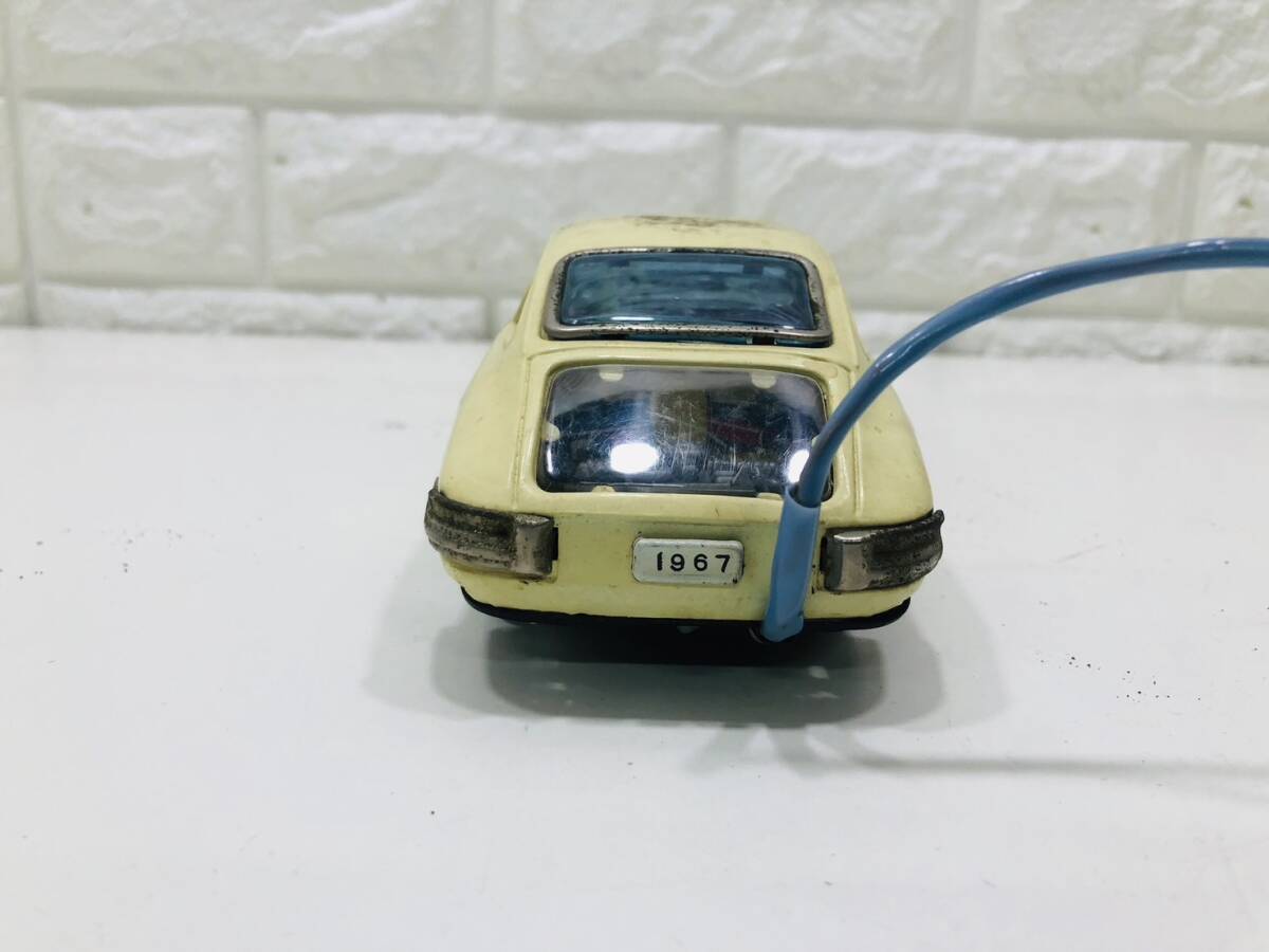N108☆1円～昭和レトロ 当時物 旧バンダイ 1/16 ポルシェ 911 電動