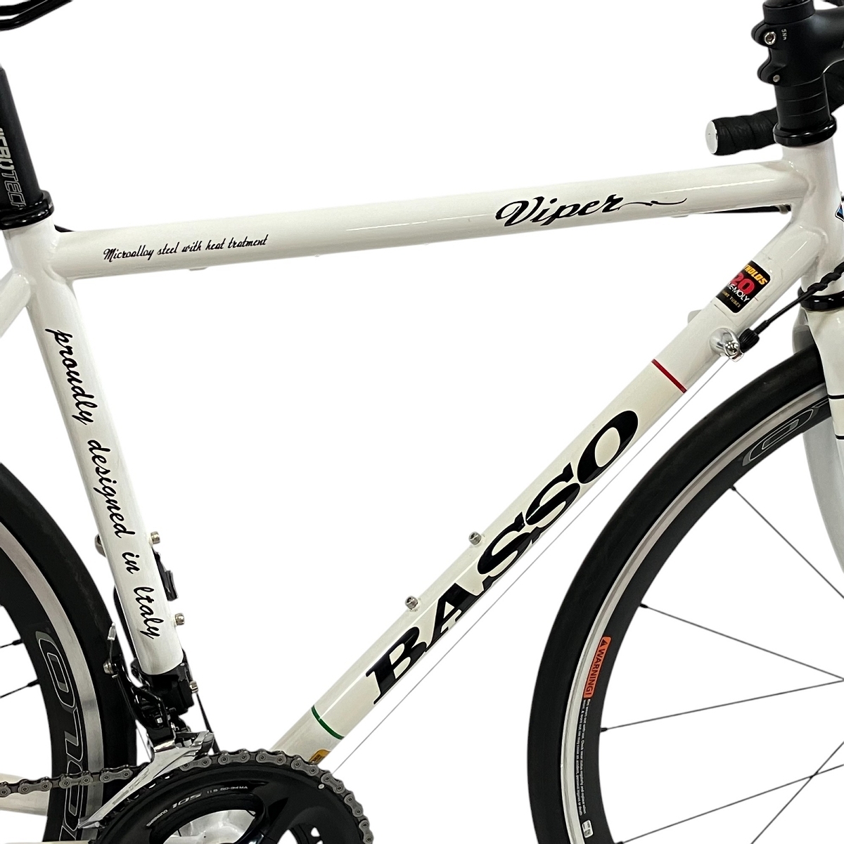 BASSO 25 VIPER 105 ロードバイク サイズ48 外装2x11段 ホワイト Viper バッソ 自転車 中古 良好 T9843506_2