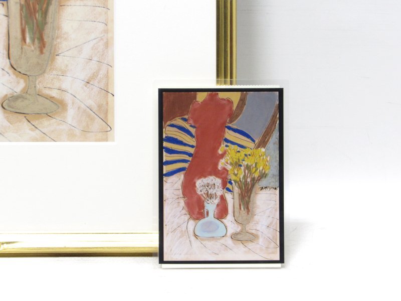 【GINZA絵画館】三岸節子　パステル画６号「室内」公式鑑定証書付き・文化功労者・１ 点もの　YK06F0H0G4J7U3I_7