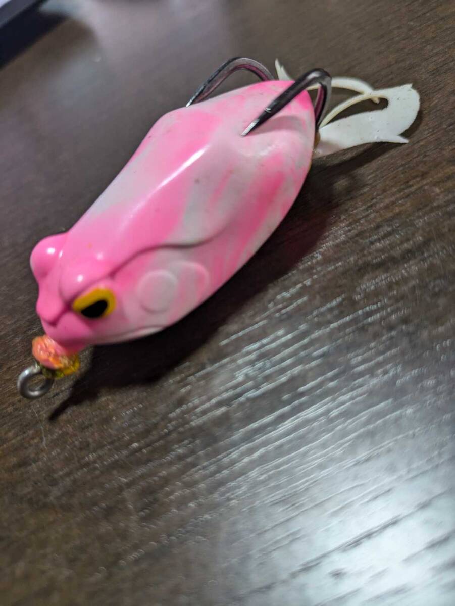 値下げ ウィップラッシュファクトリー　ライギョフロッグ　旧パケ　ピンク ウィップラッシュファクトリー A.M.G.R （フロッグ、雷魚、アブ