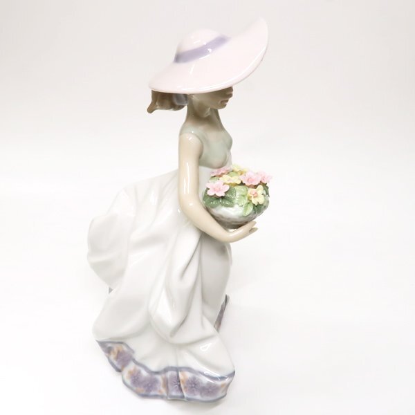 1円～】LLADRO リヤドロ 春の花かご 5790 フィギュリン ※難あり(花びら