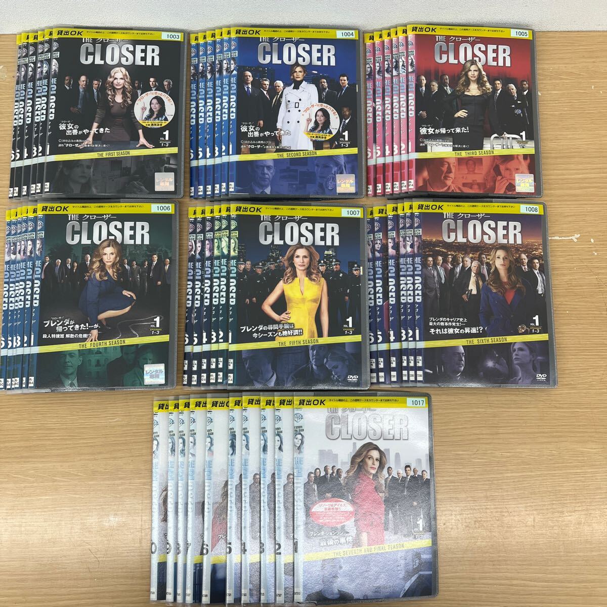 中古 レンタル落ち DVD クローザー 全46枚 シーズン 1、2、3、4、5、6 