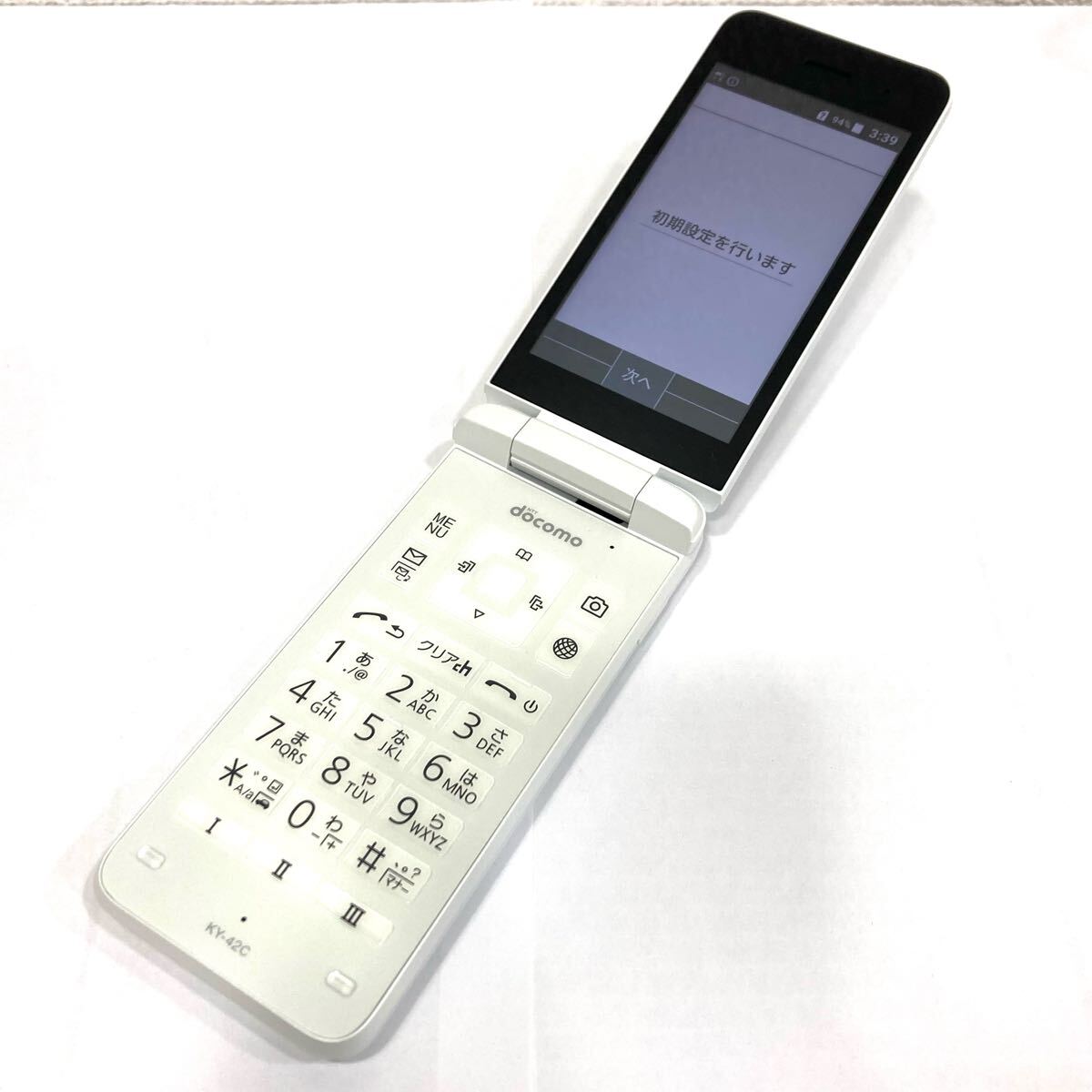 TA☆ 中古品 美品 docomo ドコモ DIGNO KY-42C ホワイト 判定〇