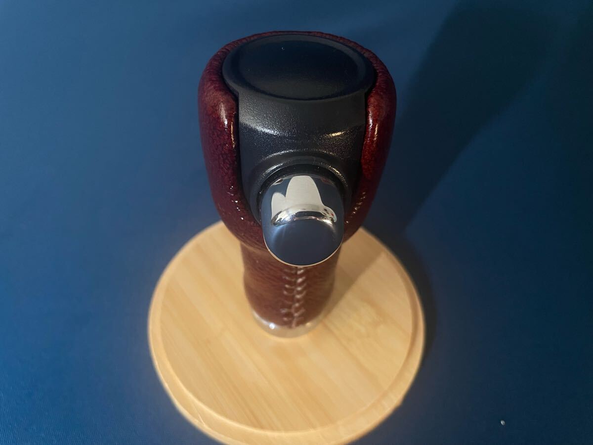 【本革】デリカD:5 純正シフトノブ本革貼り替え品（ブラウン）_4