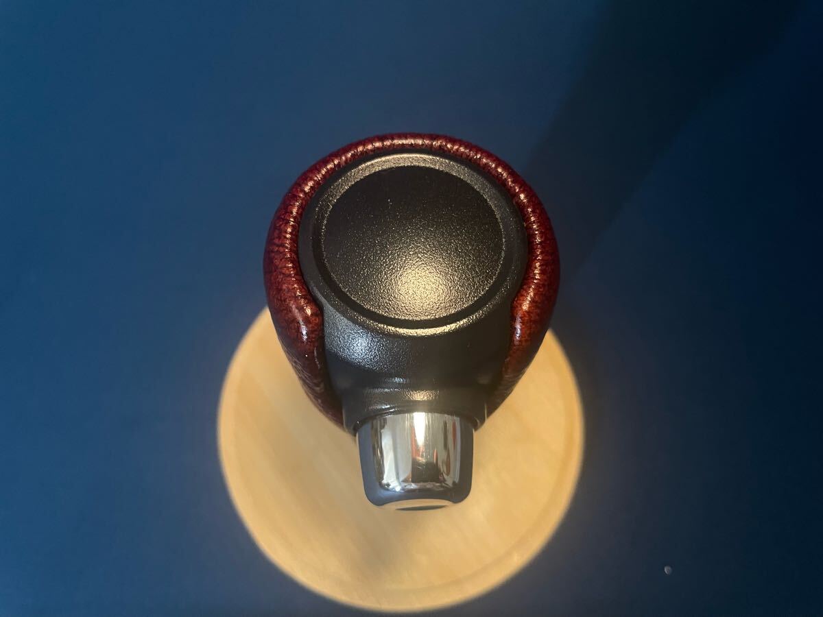 【本革】デリカD:5 純正シフトノブ本革貼り替え品（ブラウン）_5