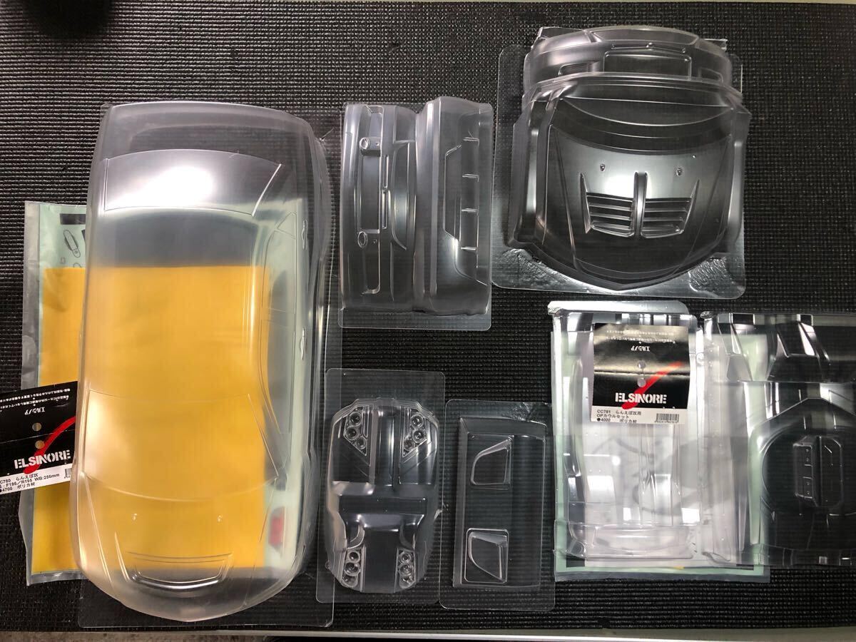 ラジコンボディ エルシノア ランサーエボリューション9別売エアロ